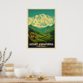 Mount Annapurna Nepal V02 Poster (Keuken)