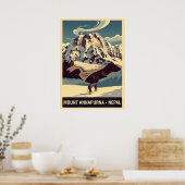 Mount Annapurna Nepal V04 Poster (Keuken)
