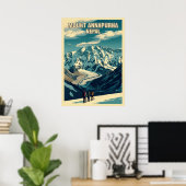 Mount Annapurna Nepal V05 Poster (Thuiskantoor)
