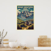 Mount Annapurna Nepal V06 Poster (Keuken)