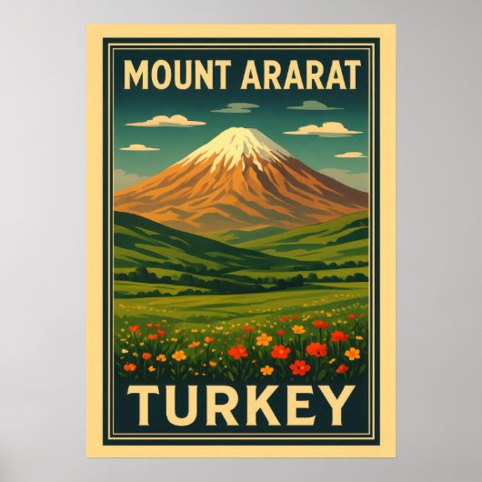 Mount Ararat Turkije V01 Poster (Voorkant)