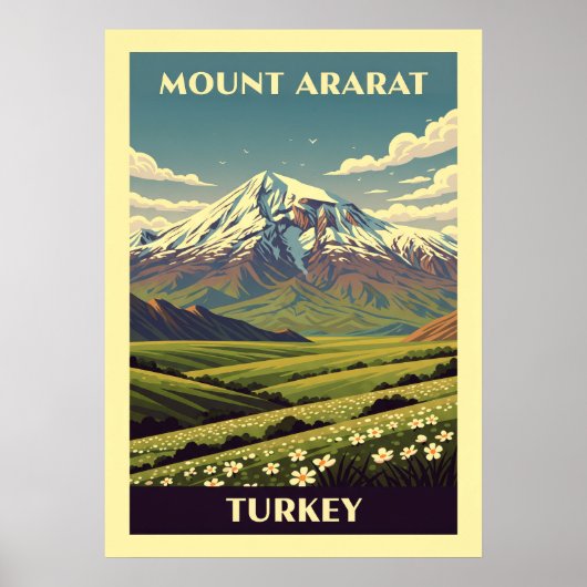 Mount Ararat Turkije V02 Poster (Voorkant)