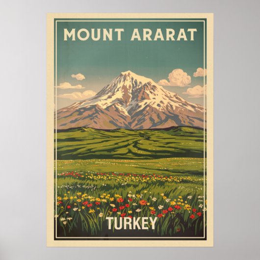 Mount Ararat Turkije V03 Poster (Voorkant)