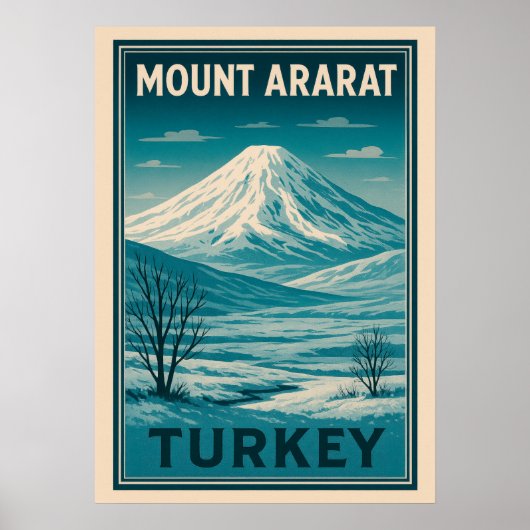 Mount Ararat Turkije V04 Poster (Voorkant)