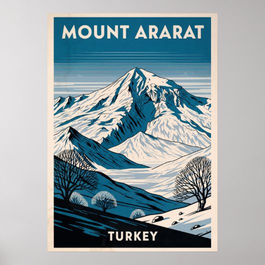 Mount Ararat Turkije V05 Poster (Voorkant)