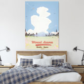 Mount Asama Honshū. Canvas Afdruk (Insitu (Slaapkamer))