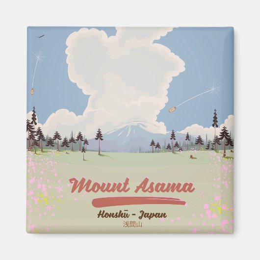 Mount Asama Honshū. Magneet (Voorkant)