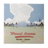 Mount Asama Honshüu. Tegeltje (Voorkant)