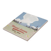 Mount Asama Honshüu. Tegeltje (Zijkant)