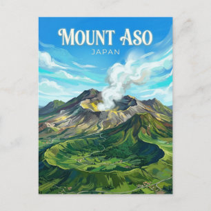 Mount Aso Japan Briefkaart