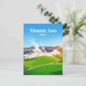 Mount Aso Japan Briefkaart (Staand voorkant)
