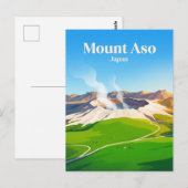 Mount Aso Japan Briefkaart (Voorkant / Achterkant)