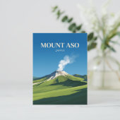 Mount Aso Japan Briefkaart (Staand voorkant)