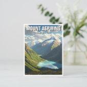 Mount Aspiring National Park Nieuw-Zeeland Reizen Briefkaart (Staand voorkant)