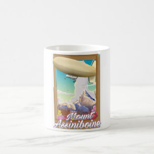 Mount Assiniboine luchtschip vakantieposter Koffiemok