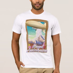 Mount Assiniboine luchtschip vakantieposter T-shirt