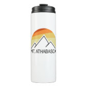 Mount Athabasca Alberta Retro Thermosbeker (Voorkant)