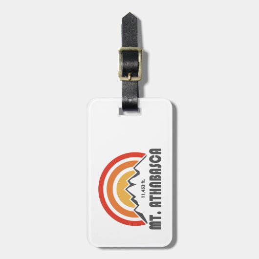 Mount Athabasca Bagagelabel (Voorkant verticaal)
