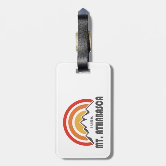 Mount Athabasca Bagagelabel (Achterkant verticaal)