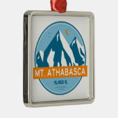 Mount Athabasca sterren maan Metalen Ornament (Rechts)