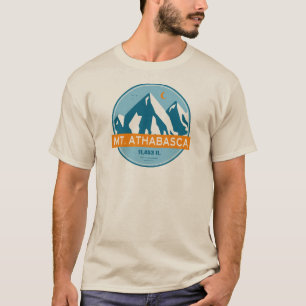 Mount Athabasca sterren maan T-shirt