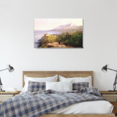 Mount Athos en het klooster van Stavroniketes, 18 Canvas Afdruk (Insitu (Slaapkamer))
