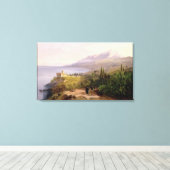 Mount Athos en het klooster van Stavroniketes, 18 Canvas Afdruk (Insitu (Houten vloer))