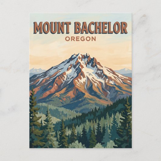 Mount Bachelor Oregon Briefkaart (Voorkant)