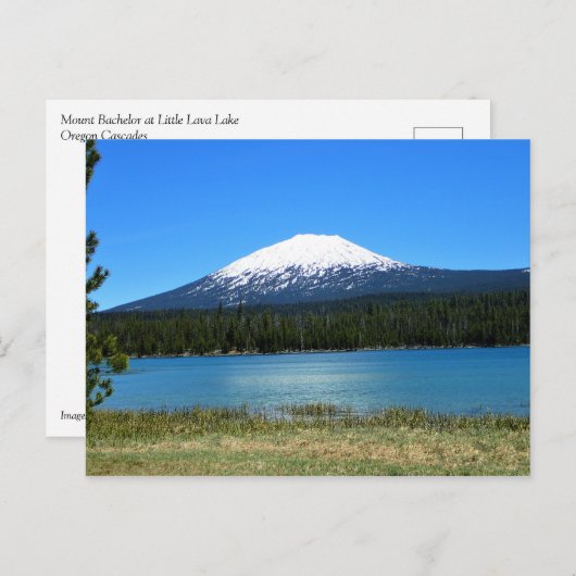 Mount Bachelor, Oregon Briefkaart (Voorkant / Achterkant)