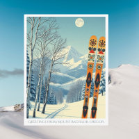 Mount Bachelor Oregon skigebied Briefkaart