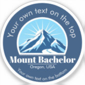 Mount Bachelor Oregon Verenigde Staten Skigebied Sticker (Voorkant)