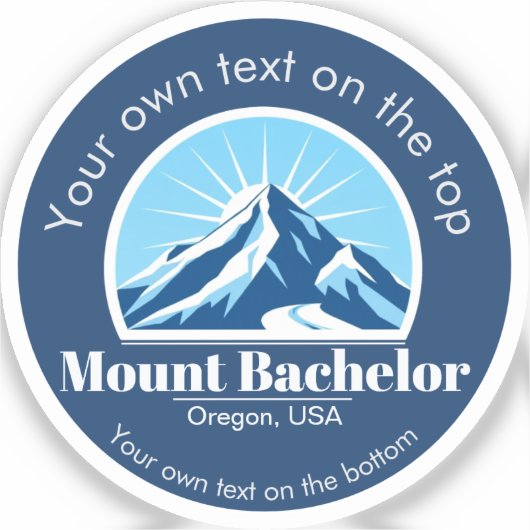 Mount Bachelor Oregon Verenigde Staten Skigebied Sticker (Voorkant)