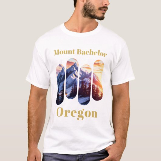 Mount Bachelor ski - Oregon T-shirt (Voorkant)