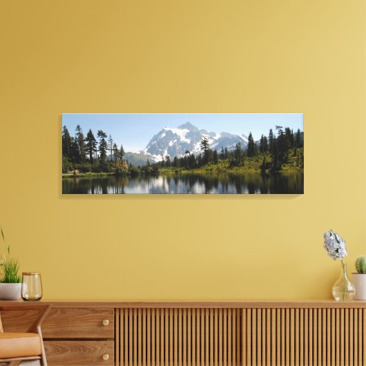 Mount Baker Bellingham WA 36" x 12", 1,5" Canvas Afdruk (Insitu (Woonkamer))