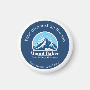 Mount Baker Cascade Washington skioord Magneet