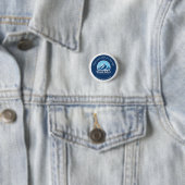 Mount Baker Cascade Washington skioord Ronde Button 3,2 Cm (In situ)