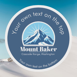 Mount Baker Cascade Washington skioord  Sticker