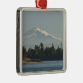 Mount Baker domineert het landschap Metalen Ornament (Rechts)