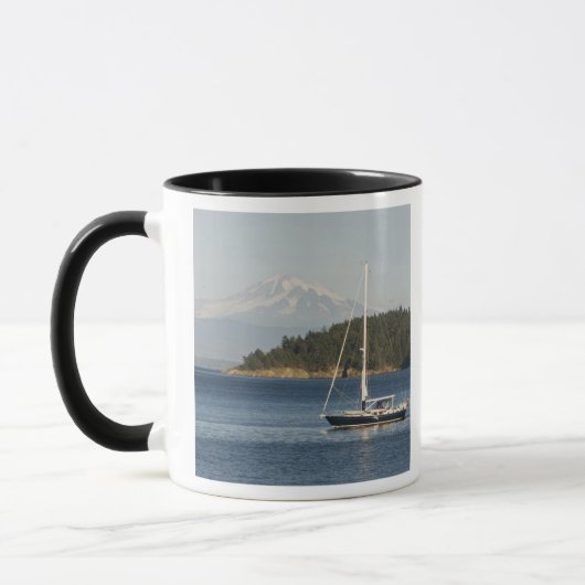 Mount Baker domineert het landschap Mok (Links)