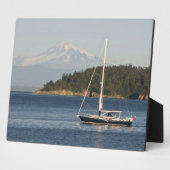 Mount Baker domineert landschap Fotoplaat (Zijkant)
