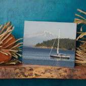 Mount Baker domineert landschap Fotoplaat (Zijkant)