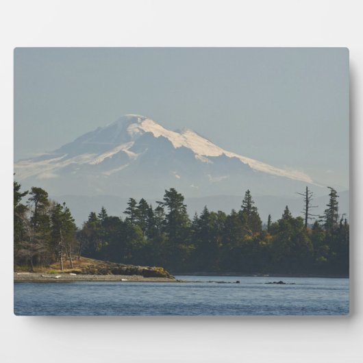 Mount Baker domineert landschap Fotoplaat (Voorkant)