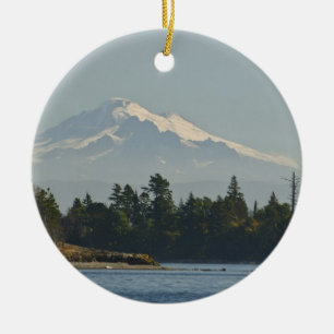 Mount Baker domineert landschap Keramisch Ornament