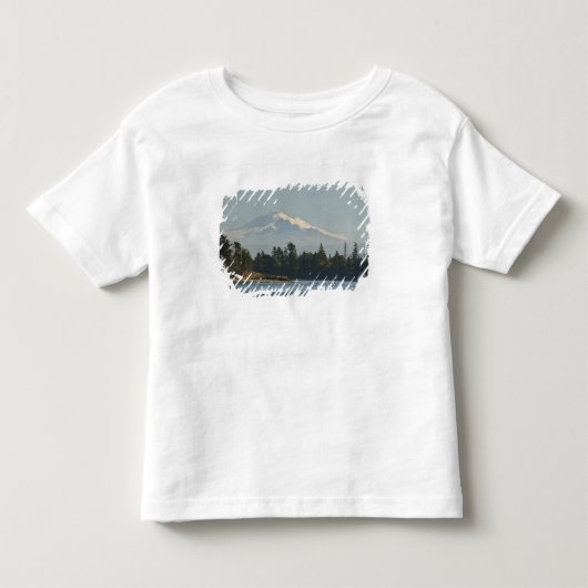 Mount Baker domineert landschap Kinder Shirts (Voorkant)