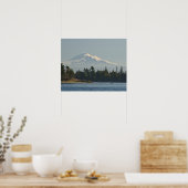 Mount Baker domineert landschap Poster (Keuken)