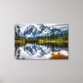 Mount Baker gereflecteerd Canvas Afdruk (Voorkant)