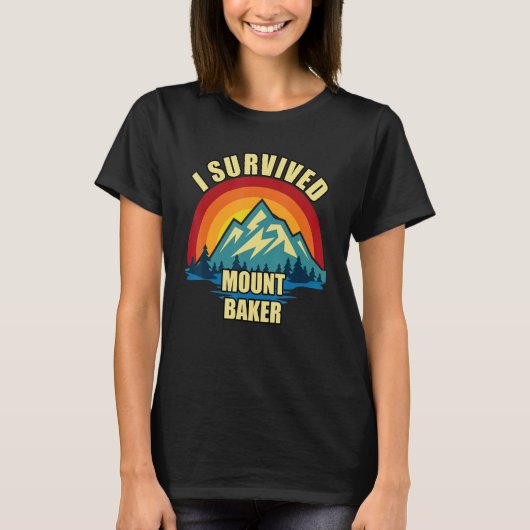 Mount Baker Hiking Mountian Climt T-shirt (Voorkant)