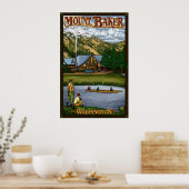 Mount Baker Lodge - Northern Cascade Travel Poster (Keuken)
