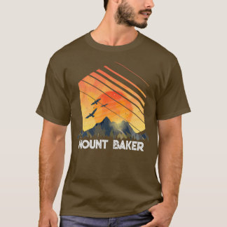 MOUNT BAKER Mountain  Mountains Ski T-shirt