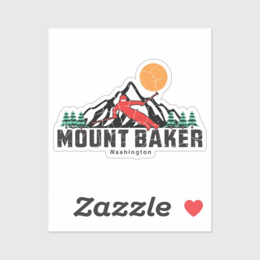 Mount Baker Ski Washington Sticker (Vel)